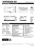 Preview for 1 page of Aquatic HOTSOAK 64 AI5AIR6636HS Specification Sheet