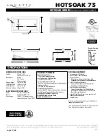 Aquatic HOTSOAK 73 AI18AIR7242HS Specification Sheet preview