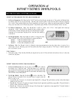 Preview for 16 page of Aquatic INFINITY 1 Owner'S Manual & Installation Manual