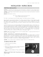 Preview for 10 page of Aquatic iNfiNity serIes Owner'S Manual & Installation Manual