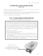 Preview for 16 page of Aquatic iNfiNity serIes Owner'S Manual & Installation Manual