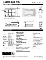 Aquatic LUXEAIR 26 ai26lux7242 Specification Sheet preview