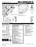 Preview for 1 page of Aquatic MILLENNIUM 8 AI8mIl7272 Specifications