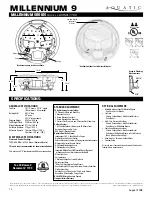 Aquatic MILLENNIUM 9 AI9mIl7700 Specifications preview