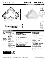 Aquatic Point Arena AI6060DC Specification Sheet preview