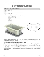 Preview for 10 page of Aquatic SERENITY DRIFTBATH Owner'S Manual & Installation Manual