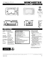 Aquatic WINCHESTER AI6644HWI Specification Sheet preview