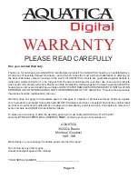 Предварительный просмотр 19 страницы Aquatica Digital A70D Operating Manual