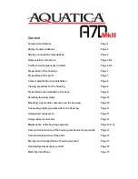 Preview for 3 page of Aquatica Digital A7D Mk II Operating Manual