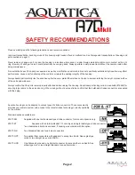 Preview for 5 page of Aquatica Digital A7D Mk II Operating Manual