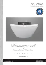 Preview for 1 page of Aquatica Digital Aquastone Purescape 748 Installation & Care Manual