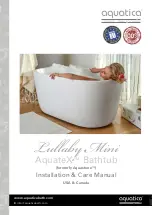 Предварительный просмотр 1 страницы Aquatica Digital AquateX Lullaby Mini Installation & Care Manual