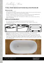 Preview for 4 page of Aquatica Digital AquateX Lullaby Mini Installation & Care Manual