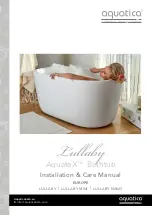 Preview for 1 page of Aquatica Digital AquateX Lullaby Installation & Care Manual