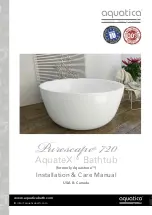 Preview for 1 page of Aquatica Digital AquateX Purescape 720 Installation & Care Manual