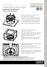 Preview for 7 page of Aquatica Digital AquateX Purescape 720 Installation & Care Manual