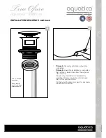 Preview for 5 page of Aquatica Digital AquateX True Ofuro Installation & Care Manual