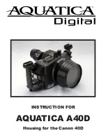 Предварительный просмотр 1 страницы Aquatica Digital AQUATICA A40D Instruction Manual