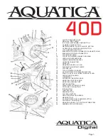 Предварительный просмотр 4 страницы Aquatica Digital AQUATICA A40D Instruction Manual