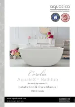 Preview for 1 page of Aquatica Digital Corelia Installation & Care Manual