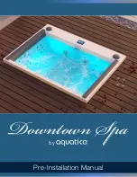 Preview for 1 page of Aquatica Digital Downtown Spa Preinstallation Manual