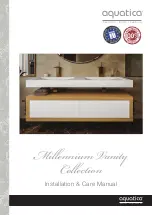 Aquatica Digital Millennium Vanity 900 MM Installation & Care Manual preview