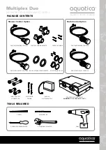 Preview for 3 page of Aquatica Digital Multiplex Duo Installation & Care Manual