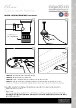 Preview for 5 page of Aquatica Digital Olivia Installation & Care Manual