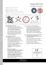 Preview for 4 page of Aquatica Digital Pamela Installation & Care Manual