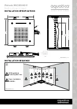 Предварительный просмотр 3 страницы Aquatica Digital Polaris MCSQ-500 Installation & Care Manual