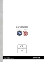 Предварительный просмотр 8 страницы Aquatica Digital Polaris MCSQ-500 Installation & Care Manual