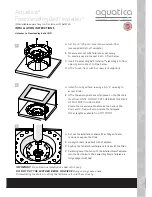 Preview for 5 page of Aquatica Digital Purescape 503 Installation & Care Manual