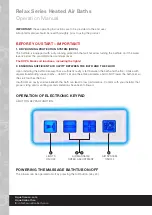 Preview for 2 page of Aquatica Digital Relax Series Operation Manual