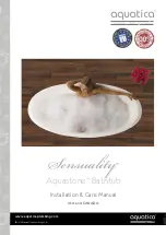 Preview for 1 page of Aquatica Digital Sensuality Aquastone Installation & Care Manual