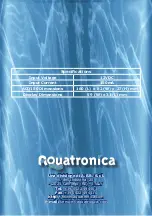 Предварительный просмотр 16 страницы Aquatronica ACQ150 Instruction Manual