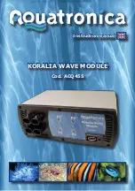 Предварительный просмотр 1 страницы Aquatronica ACQ455 Instruction Manual