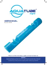 Preview for 1 page of Aquatube F001DBT User Manual