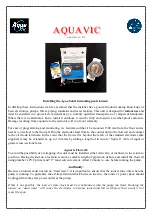 AQUAVIC Aqua Soleil Manual preview