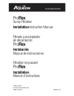 Предварительный просмотр 1 страницы Aqueon ProFlex Installation Instructions Manual