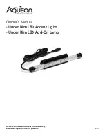 Aqueon Under Rim LED Accent Light Owner'S Manual preview