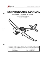 Предварительный просмотр 1 страницы Aquila ATO1 Maintenance Manual