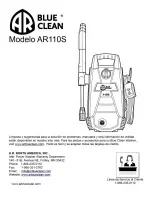 Preview for 40 page of AR Blue Clean AR110S Instruction Manual