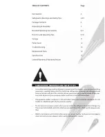 Предварительный просмотр 3 страницы AR Blue Clean AR527 Owner'S Manual