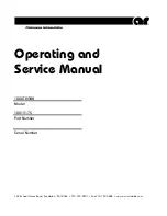 Предварительный просмотр 1 страницы AR 1000T2G8B Operating And Service Manual