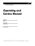 Предварительный просмотр 1 страницы AR 10011668 Operating And Service Manual