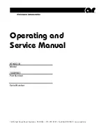 Предварительный просмотр 1 страницы AR 10029201 Operating And Service Manual