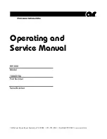 AR 10043136 Operating And Service Manual preview