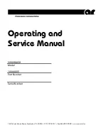 Preview for 1 page of AR 10044005 Operating And Service Manual