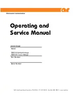 AR 10051217 Operating And Service Manual preview