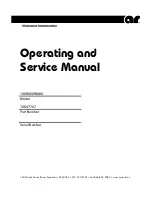 Preview for 1 page of AR 100A400AM20 Operating And Service Manual